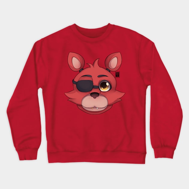 Foxy FNAF Icon Crewneck Sweatshirt by MitsuDai